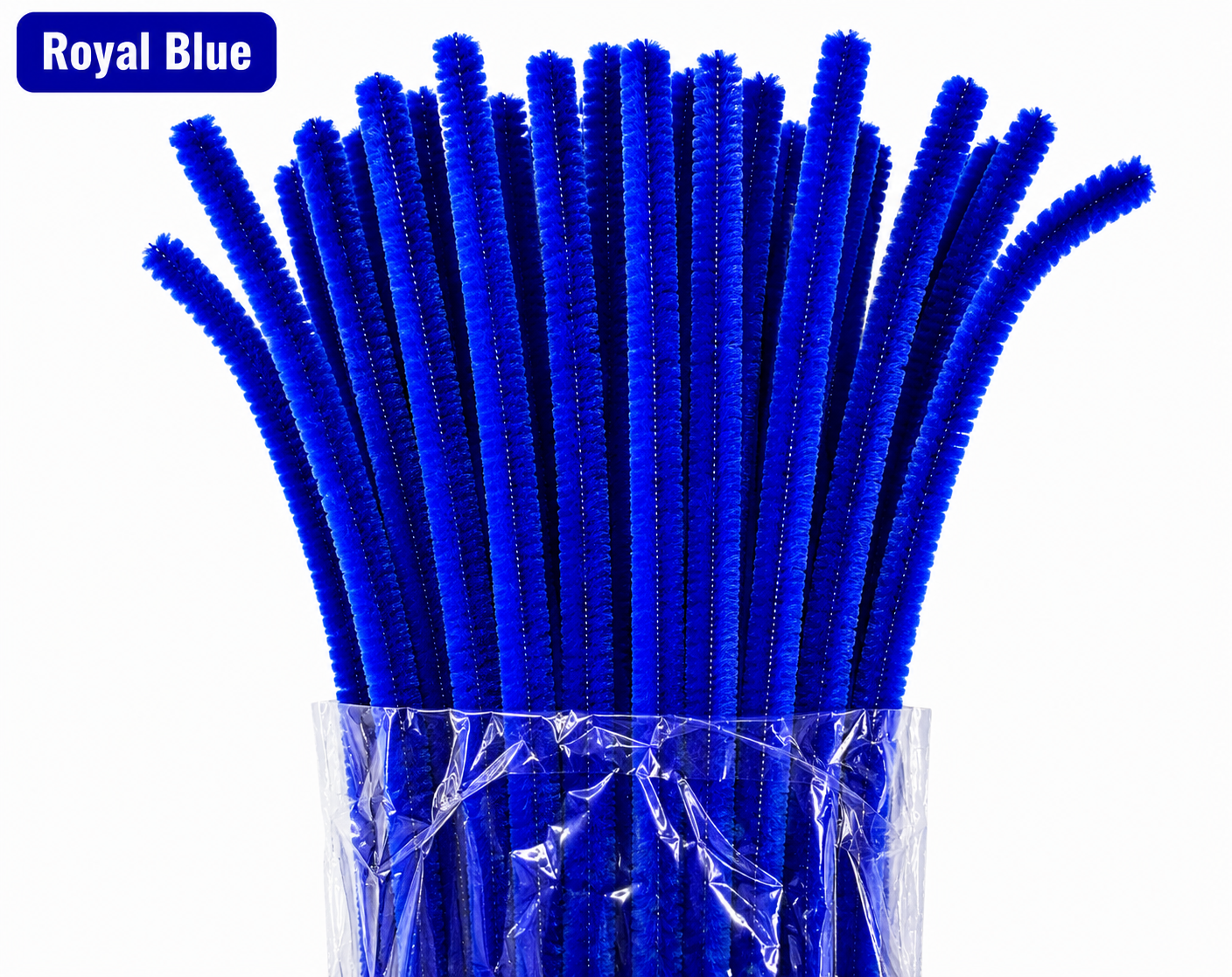 🌸 Handmade Royal Blue Pipe Cleaner Flowers | Unique Decorative Flowers – Sydora Pack Of 20 Pieces