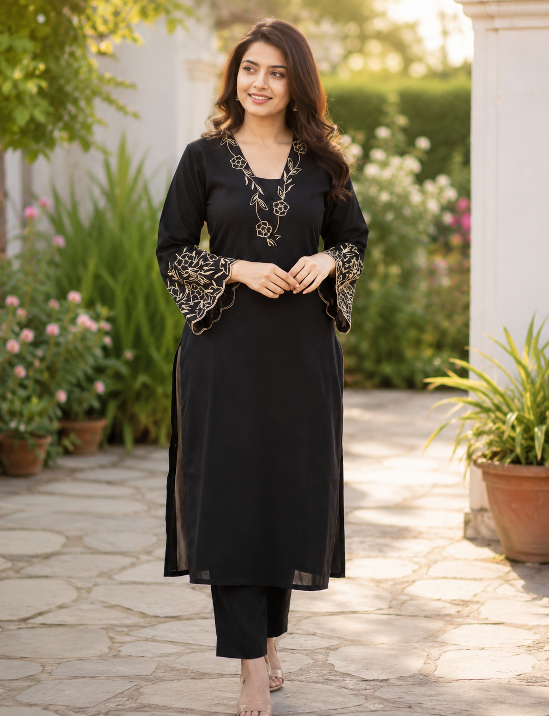Elegant Black Ladies Dress – Stylish Women’s Casual & Party Wear Dress