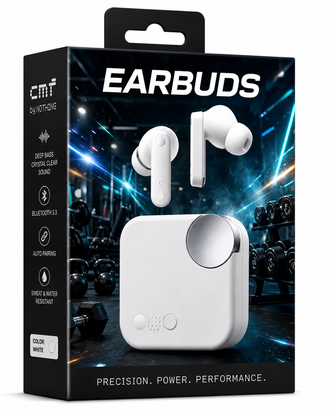 Premium Wireless Earbuds with Charging Case, Touch Control & Built-in Microphone