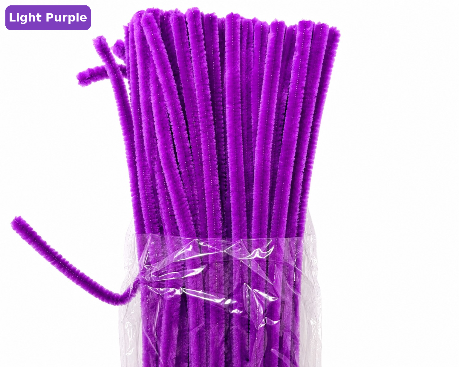 🌸 Handmade Light Purple Pipe Cleaner Flowers | Unique Decorative Flowers – Sydora Pack Of 20 Pieces